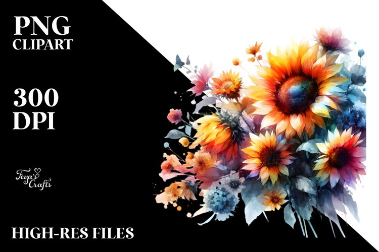 Sunflower Clipart Image 4