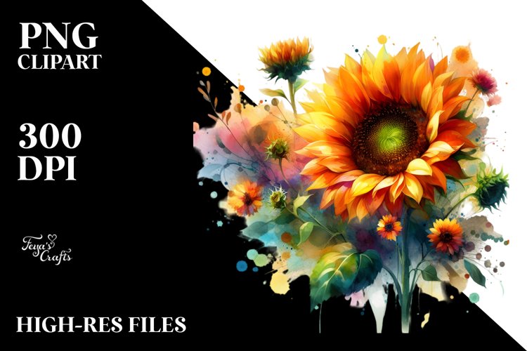 Sunflower Clipart Image 3