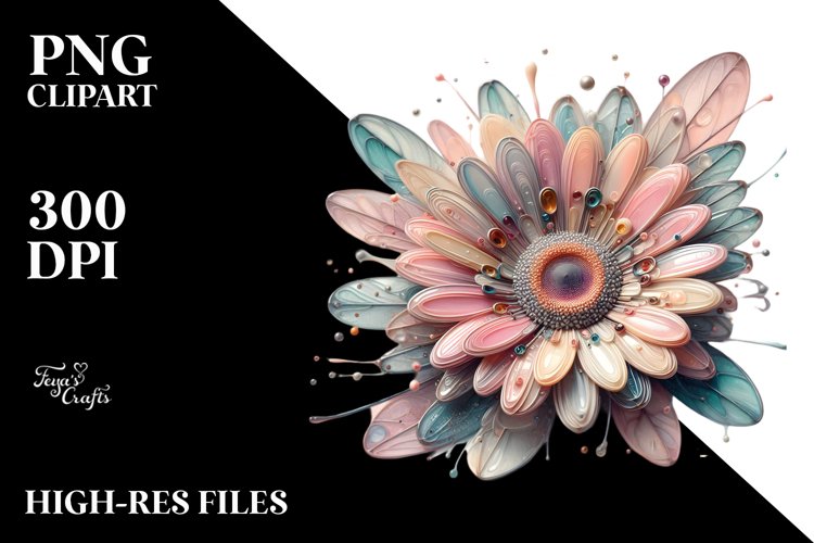 Pastel Gerbera PNG