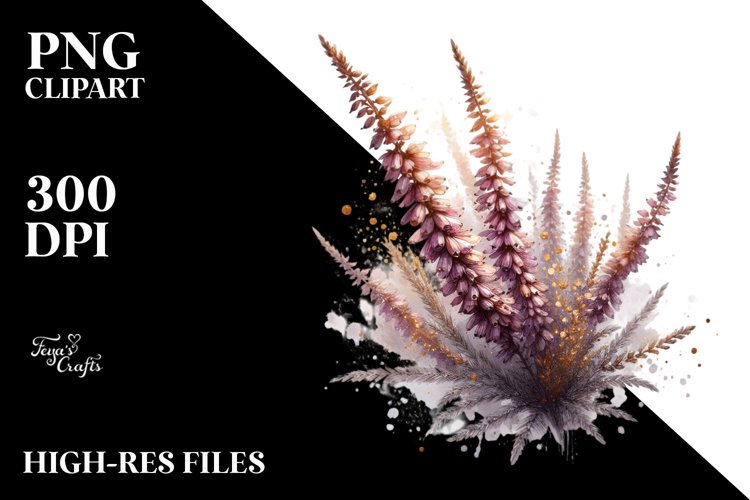 Detailed Shiny Heather Golden Insertions