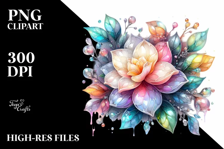 Vibrant Pastel Glossy Gardenia