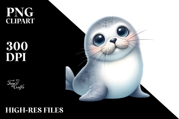 Funny Cute Seal Sublimation Clipart