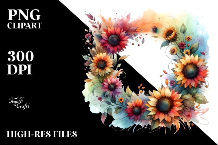 Sunflower Clipart Image 5