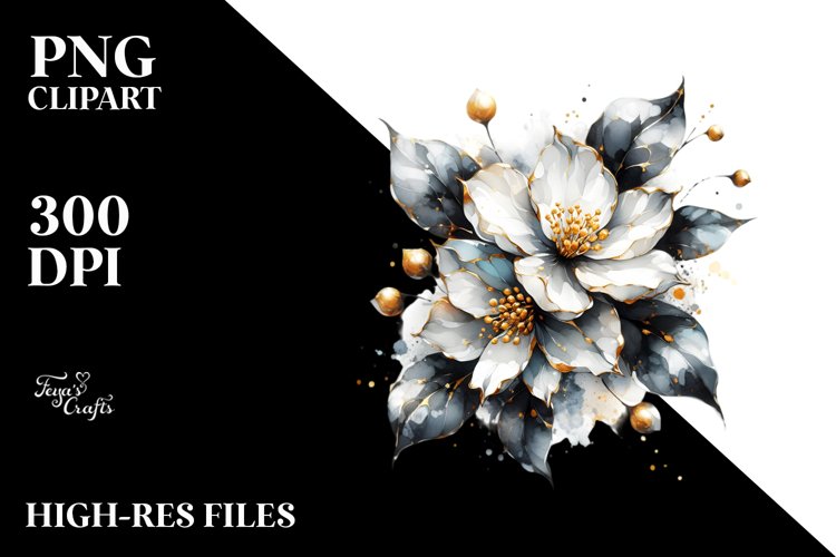 Abstract Artistic Jasmine Shiny Clipart