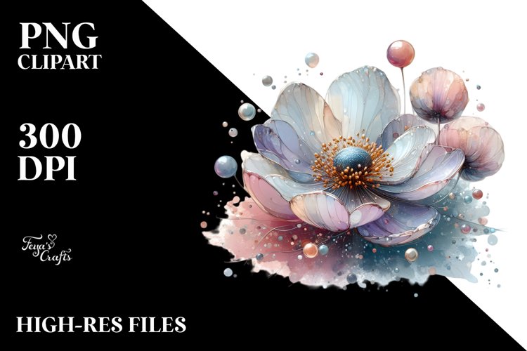 Glossy Anemone PNG example image 1
