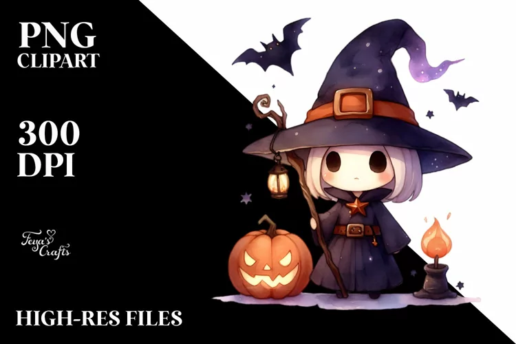 Watercolor Style Cute WARLOCK PNG
