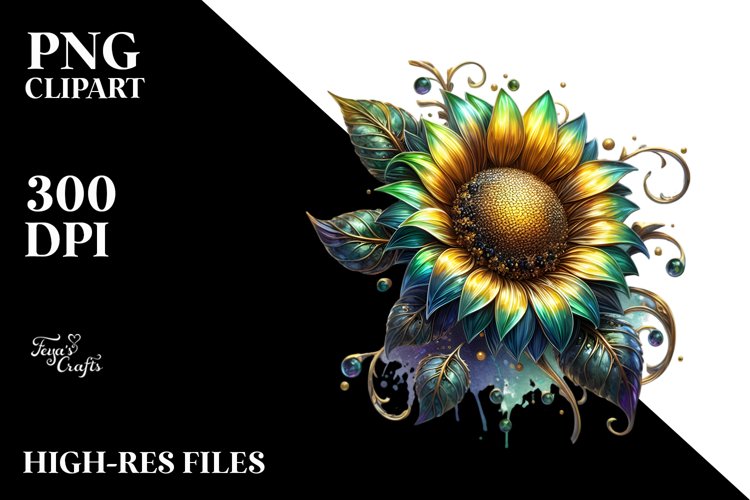 Sunflower Clipart Image 16