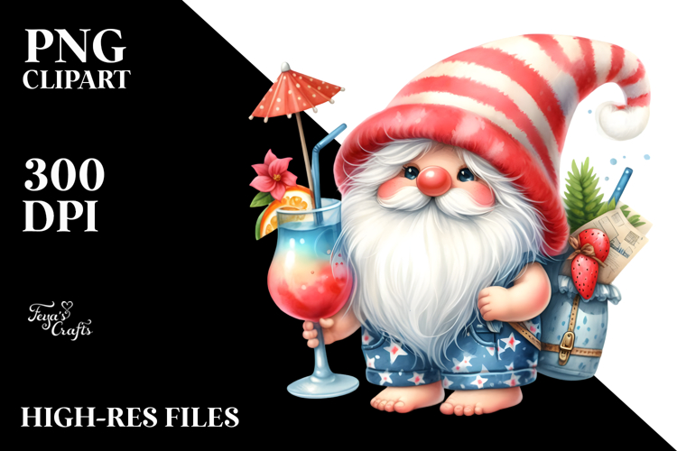 Watercolor Cocktail Clipart Image 10