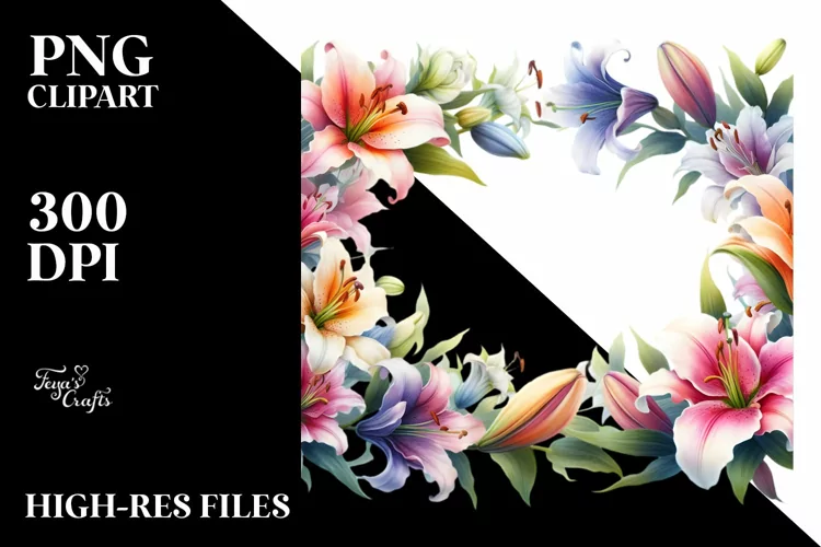 Vibrant Lily Horizontal Frame
