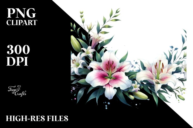 Vibrant Lily Horizontal Frame example image 1