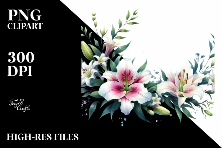 Vibrant Lily Horizontal Frame