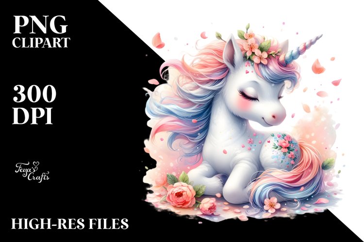 Spring Baby Unicorn Petals example image 1
