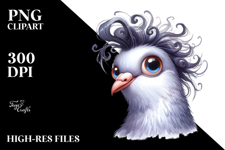 Contempt Dove | Portrait Clipart example image 1