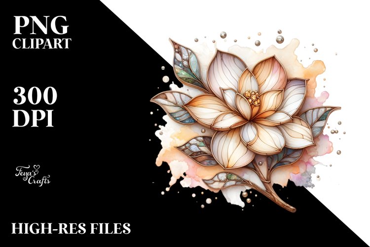 Abstract Wooden Stained Gardenia Shiny Material example image 1