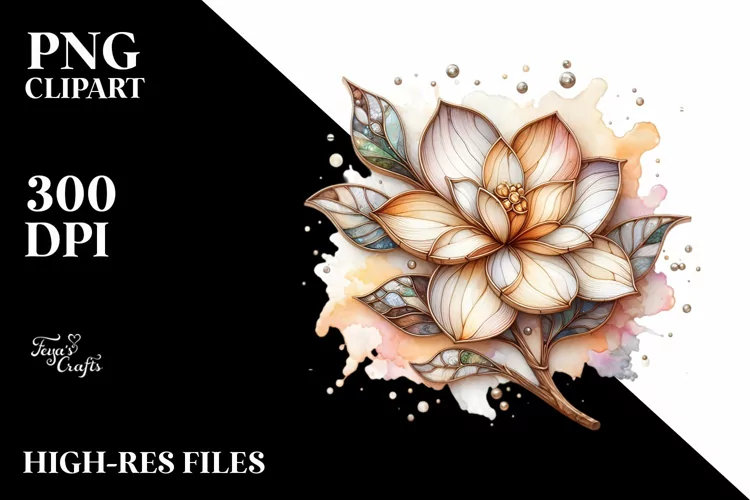 Abstract Wooden Stained Gardenia Shiny Material