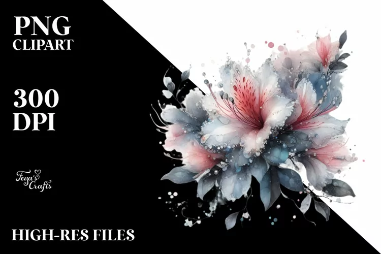 Abstract Detailed Azalea Material