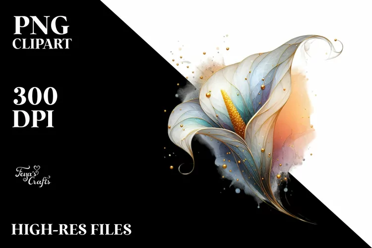 Abstract Calla Lily Material