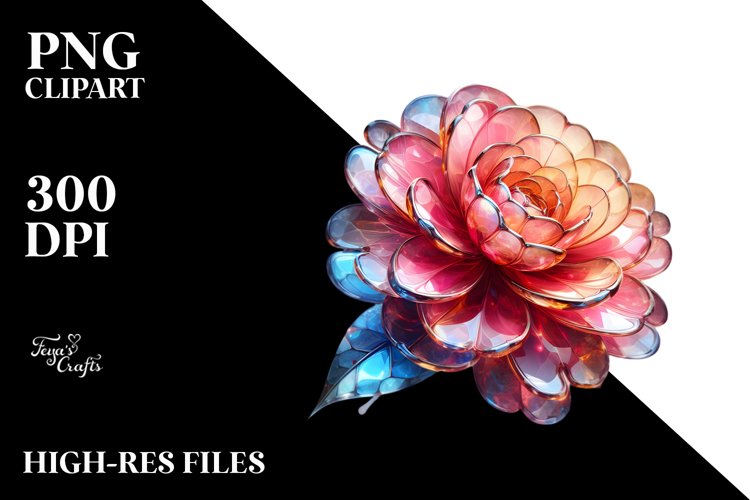 Shiny Camellia Watercolor Splash PNG