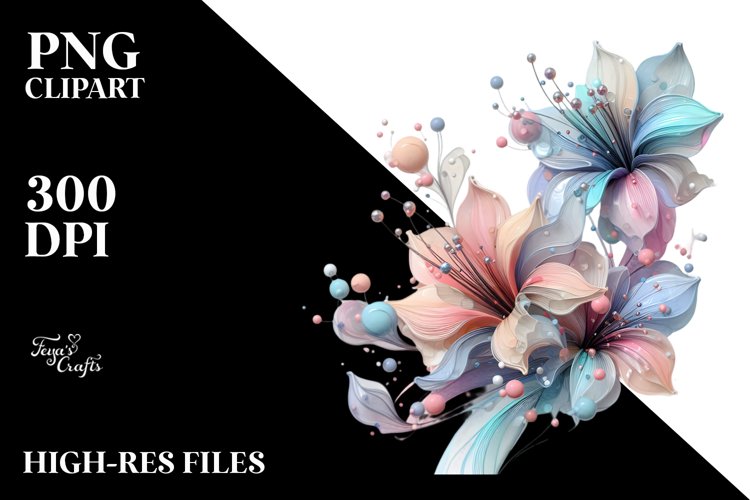 Flower Sticker Png Image 6