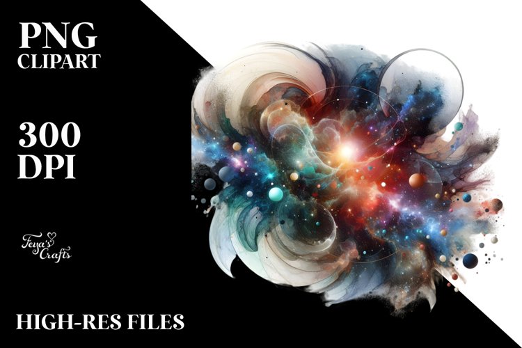 Abstract Artistic Cosmos Clipart