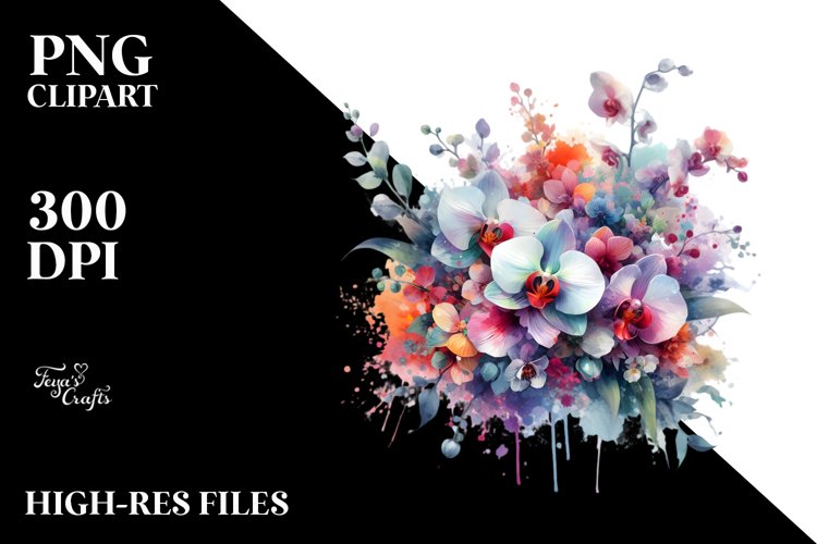 Orchid Clipart Image 15