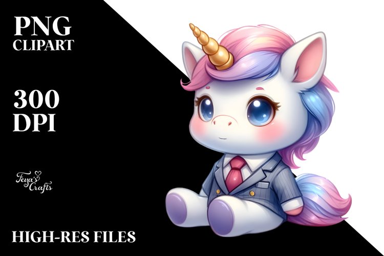 Businessman Baby Unicorn | Sublimation | Clipart
