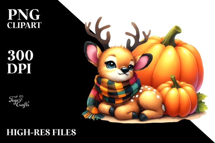 Simple Watercolor Vibrant Baby Elk example image 1