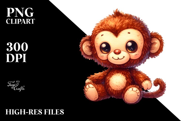 Colorful Plush Monkey Sewed