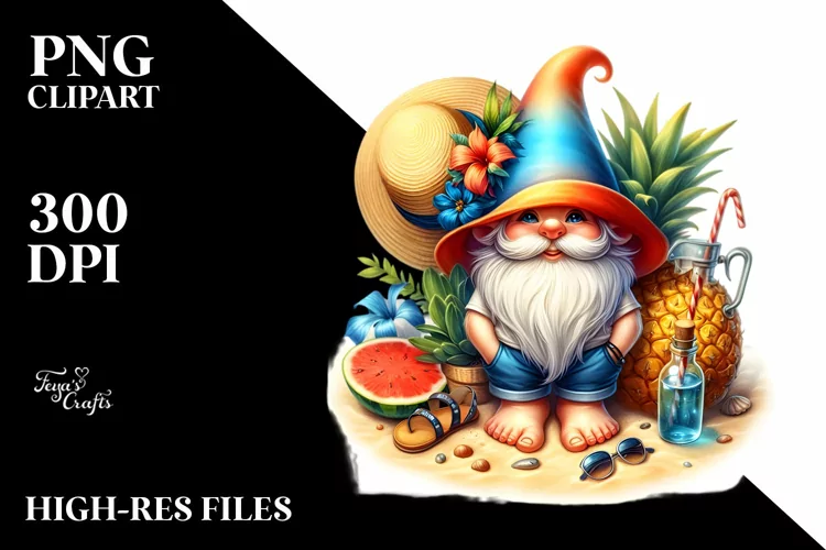 sSummer Gnome Azzure Shorts Tee Shirt | Sublimation |