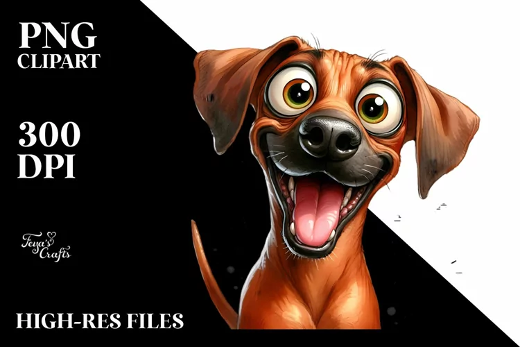 Cute Crazy Looking Enthusiastic Rhodesian Ridgeback Sitting