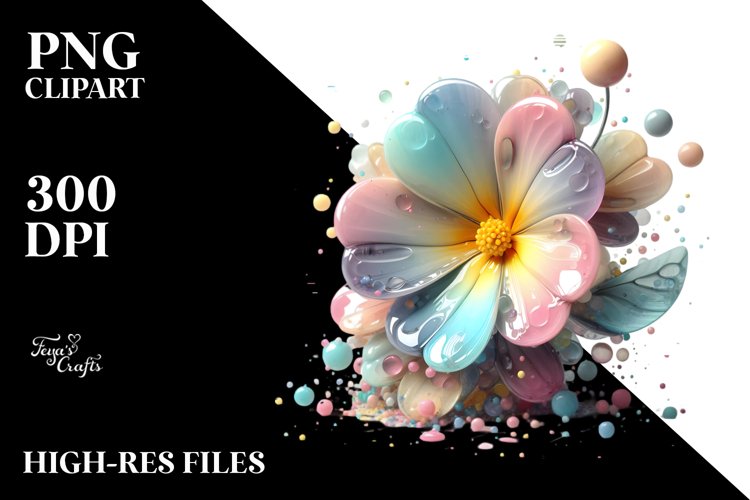 Flower Sticker Png Image 3