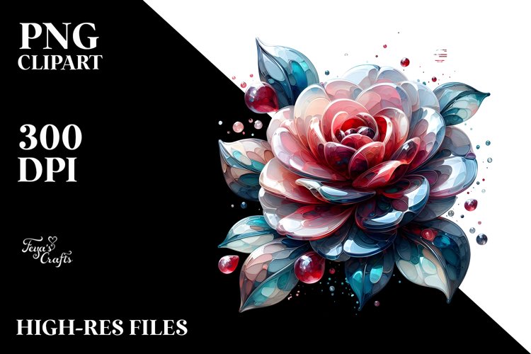 Camellia Watercolor Sublimation example image 1
