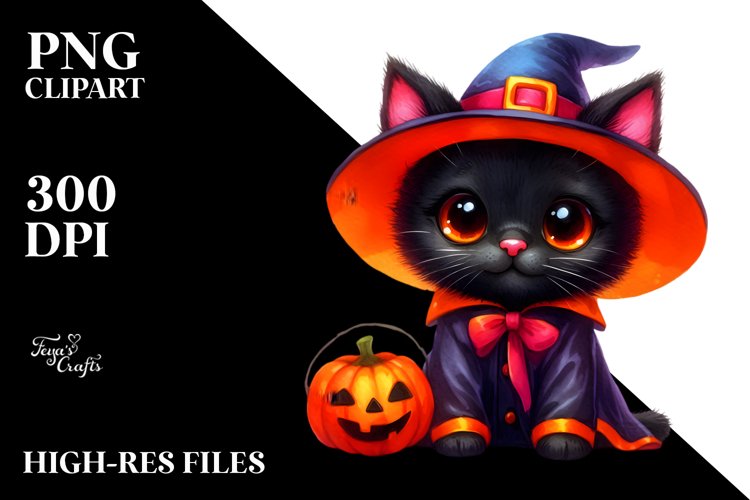 Halloween Cat Clipart Image 17