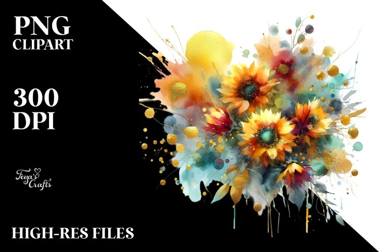 Sunflower Clipart Image 11