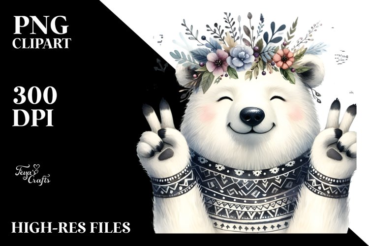 Polar Bear Clipart Image 18