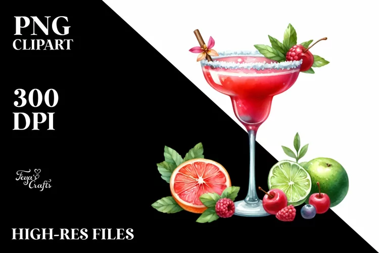Watercolor Daiquiri Clipart