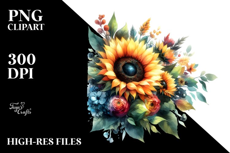 Sunflower Clipart Image 12