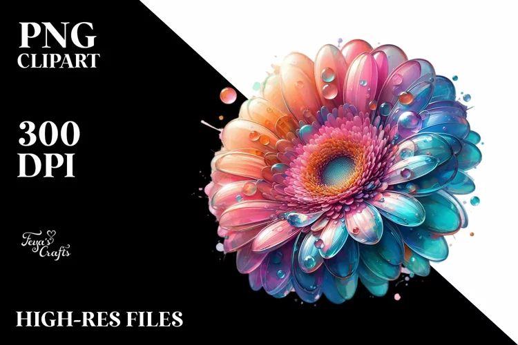 Detailed Vibrant Gerbera PNG