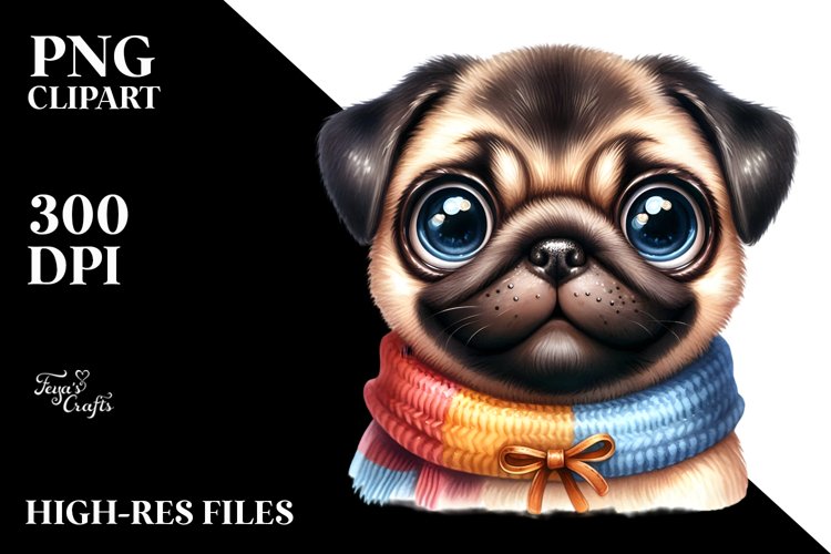 Pug Clipart Image 11