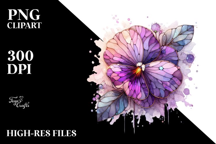 Stained Violet Clipart