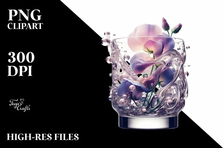 Abstract Shiny with Sweet Pea