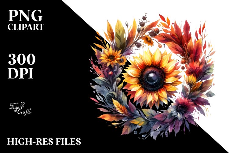 Sunflower Clipart Image 4