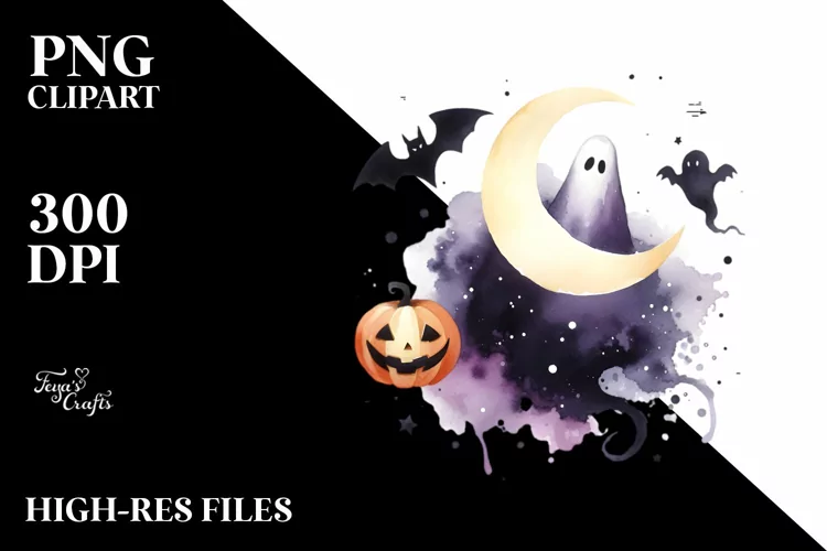 Simple Halloween Specter | Sublimation | Clipart