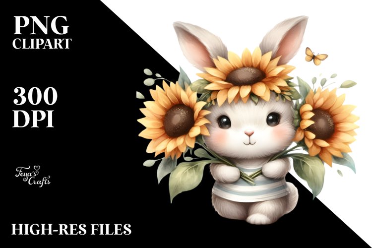 a Cute Humorous Baby Bunny Clipart