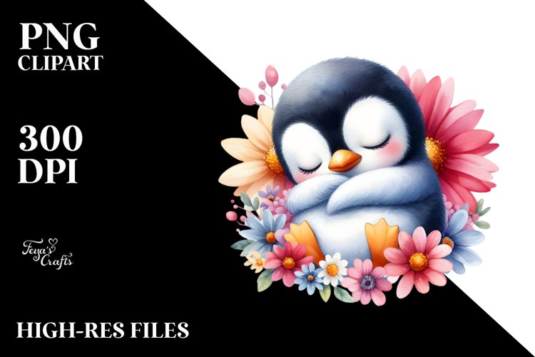 Cute Penguin Clipart Image 11