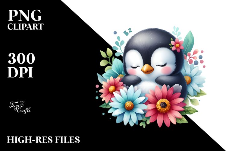 Cute Penguin Clipart Image 10