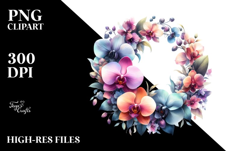 Orchid Clipart Image 17