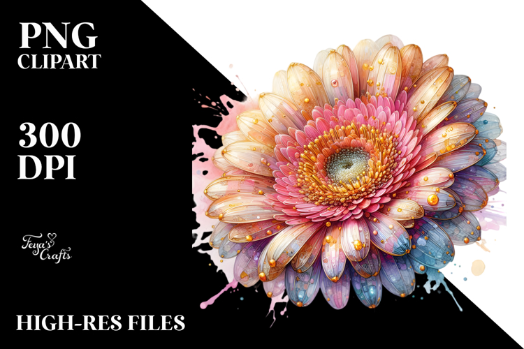 Detailed Vibrant Gerbera PNG