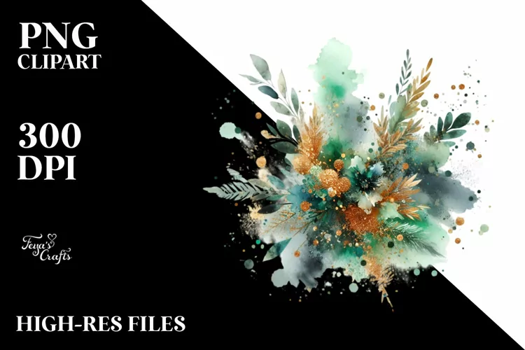 Colorful Greenish Foil Particles