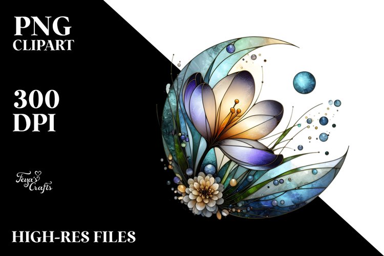 Abstract Stained Crocus Like Metallic | Sublimation |